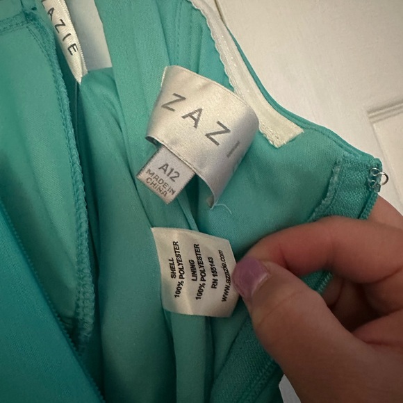 Azazie Bridesmaid Dress - Spa Color (Size 12) - Picture 3 of 7